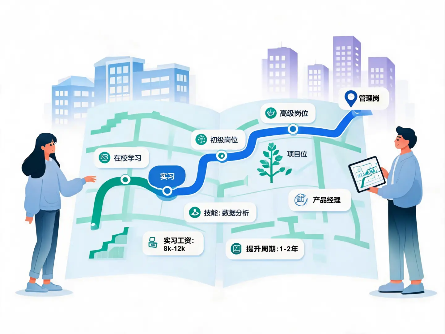 职业技能地图功能示意